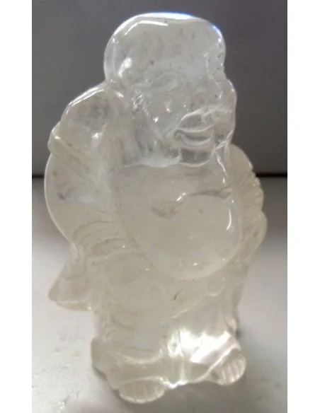 Bouddha cristal de roche 80mm