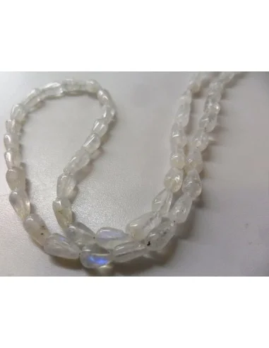 Pierre de lune arc-en-ciel collier