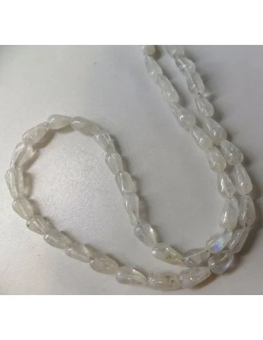 Pierre de lune arc-en-ciel collier