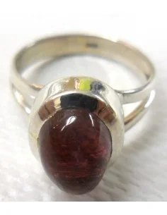 Tourmaline rose, rouge bague argent 2