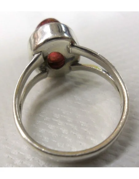 Tourmaline rose, rouge bague argent Tourmaline rose, rouge bague argent