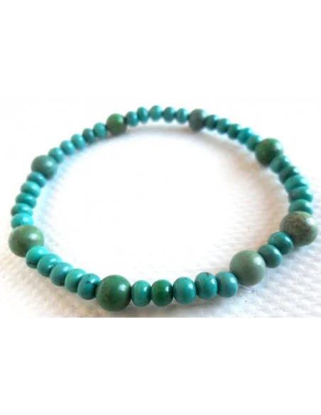 Turquoise bracelet 3 et 6mm Turquoise bracelet 3 et 6mm