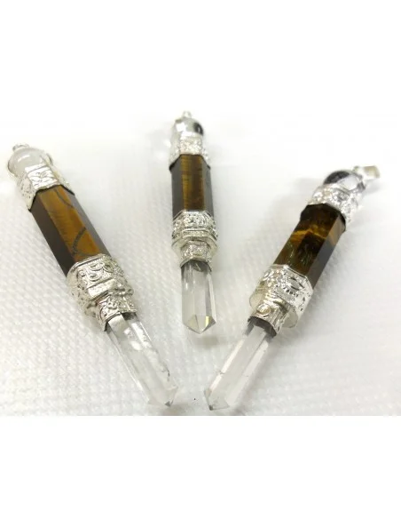 Oeil de tigre pendentif/pendule