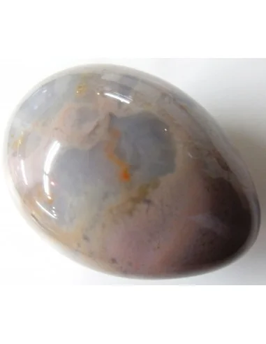 Oeuf en jaspe rose et bleue