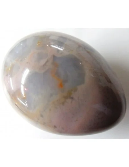 Oeuf en jaspe rose et bleue Oeuf en jaspe rose et bleue