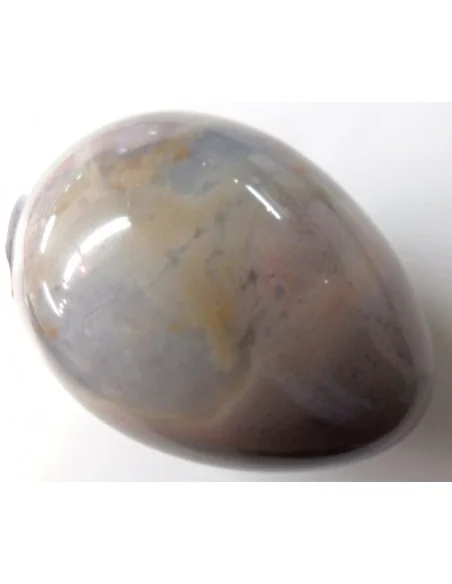 Oeuf en jaspe rose et bleue Oeuf en jaspe rose et bleue