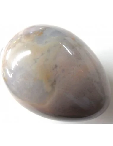 Oeuf en jaspe rose et bleue
