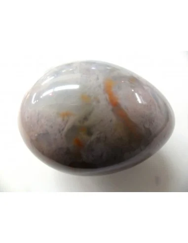 Oeuf en jaspe rose et bleue