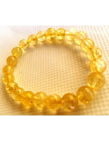Citrine bracelet 8mm Facettes