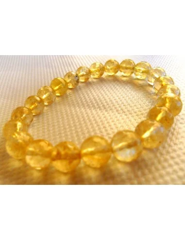 Citrine bracelet 8mm Facettes