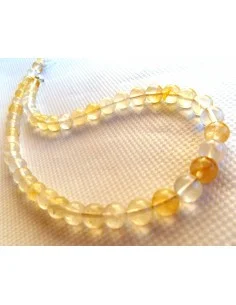 Citrine collier 8mm