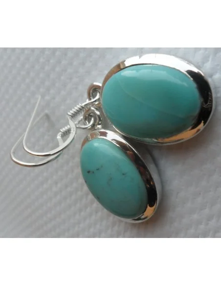 Boucles d'oreilles turquoise argent Boucles d'oreilles turquoise argent