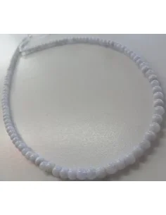 Calcedoine bleu 4mm collier 2