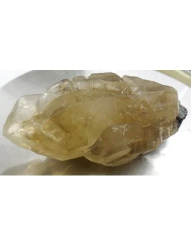 Quartz sceptre aux tourmalines