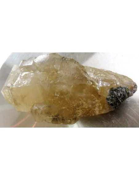 Quartz sceptre aux tourmalines