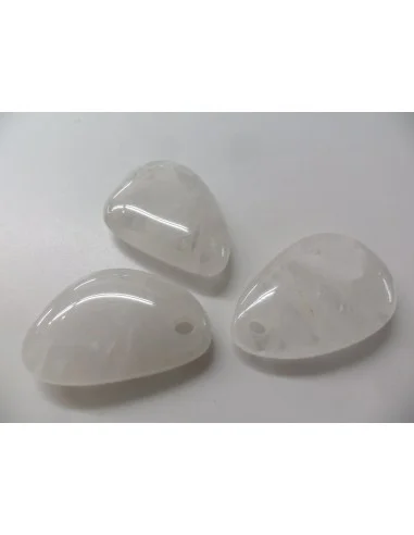 Quartz, cristal de roche grand pendentif