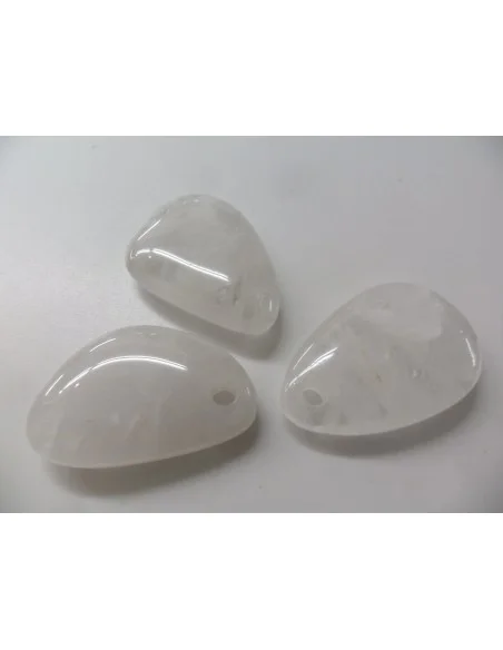 Quartz, cristal de roche grand pendentif