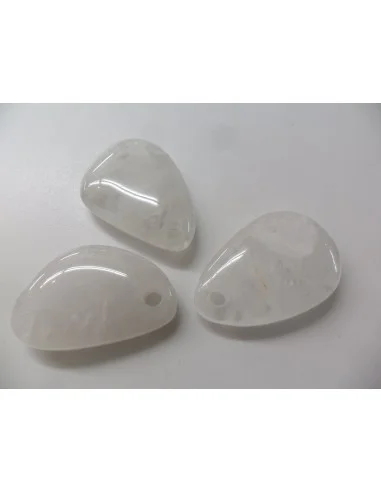 Quartz, cristal de roche grand pendentif