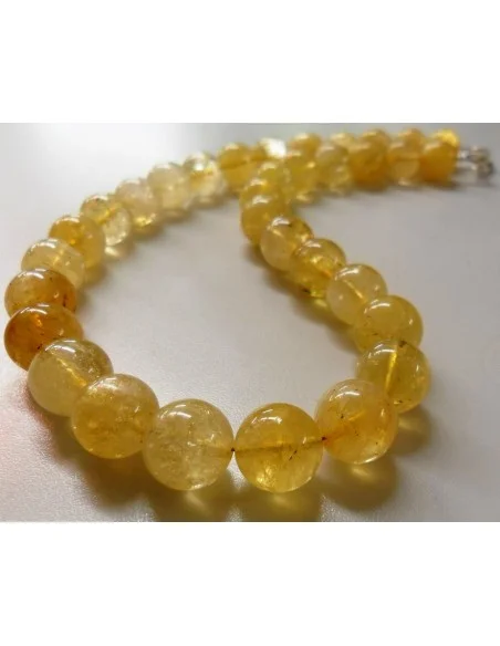 Citrine collier 12mm Citrine collier 12mm