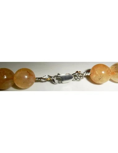 Citrine collier 12mm