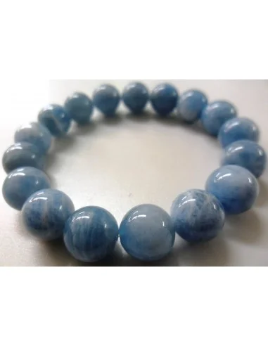 Magnifique bracelet aigue marine 10mm