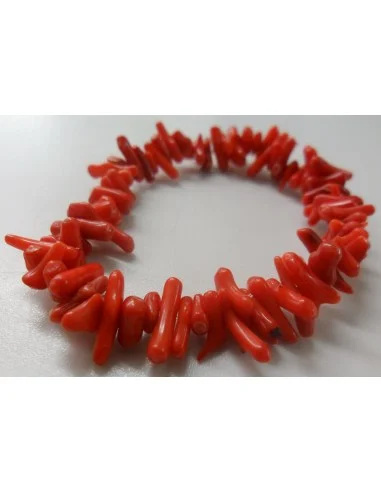 Corail rouge brut bracelet
