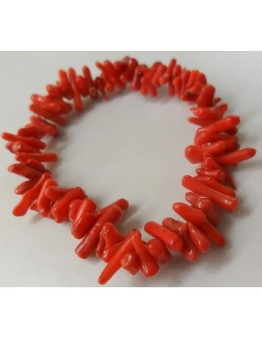 Corail rouge brut bracelet