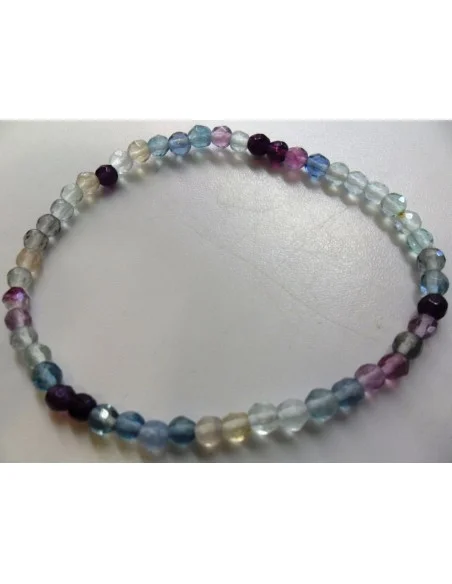 Fluorite bracelet 4mm facettes