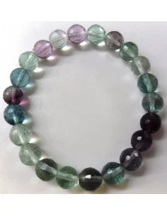 Fluorite bracelet 8mm facettes