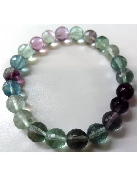 Fluorite bracelet 8mm facettes Fluorite bracelet 8mm facettes