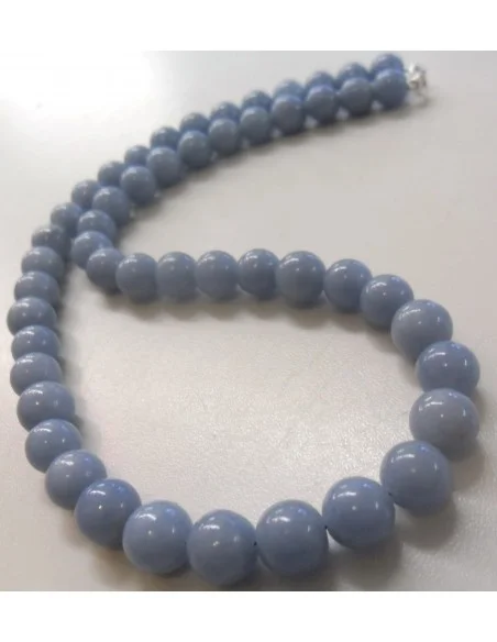 Angelite Collier 8mm. Angelite Collier 8mm.
