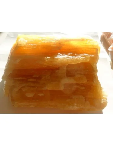 Calcite jaune orange cristalisée