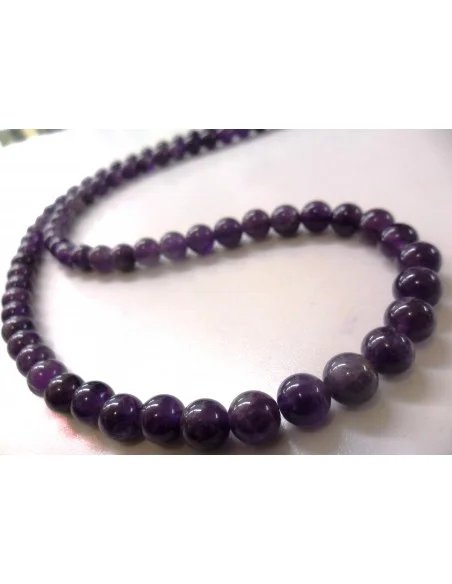 Collier Amethyste 8mm - 65cm longueur Collier Amethyste 8mm - 65cm longueur