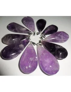 Améthyste goûte pendentif
