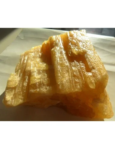 Calcite jaune orange cristalisée