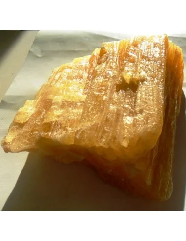 Calcite jaune orange cristalisée