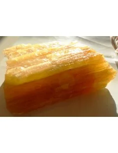 Calcite jaune orange cristalisée