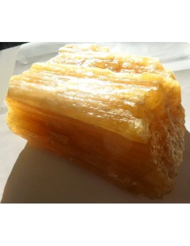 Calcite jaune orange cristalisée