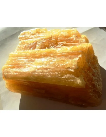 Calcite jaune orange cristalisée