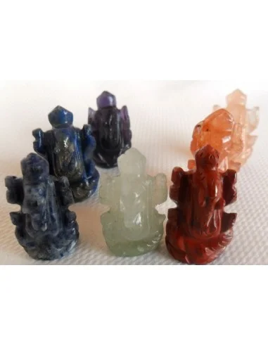 7 Ganeshas en pierre