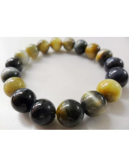 Oeil doré, golden eye 8mm bracelet