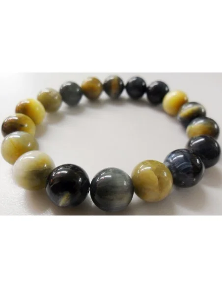 Oeil doré, golden eye 8mm bracelet