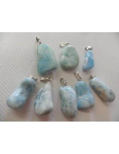 Larimar Pendentif argent