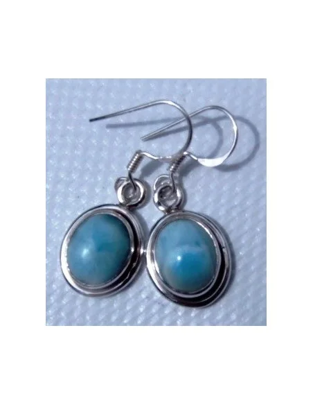 Larimar boucles d'oreilles argent Larimar boucles d'oreilles argent