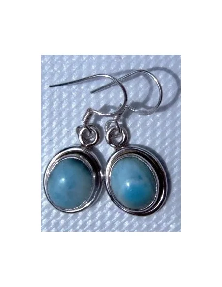 Larimar boucles d'oreilles argent Larimar boucles d'oreilles argent