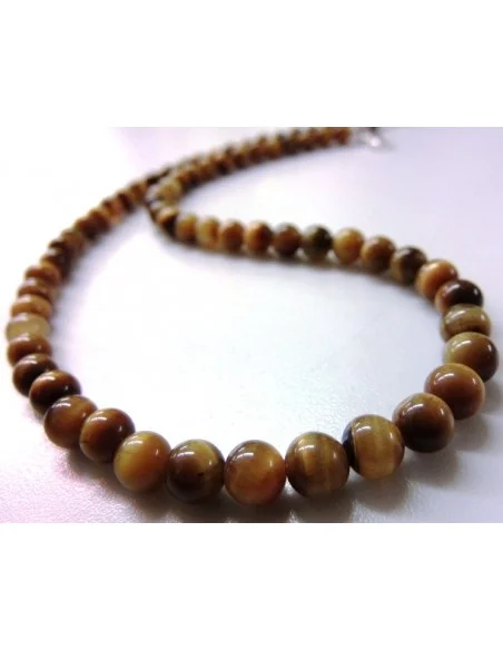 Collier Oeil de tigre 6mm