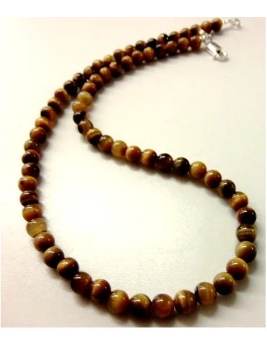Collier Oeil de tigre 6mm