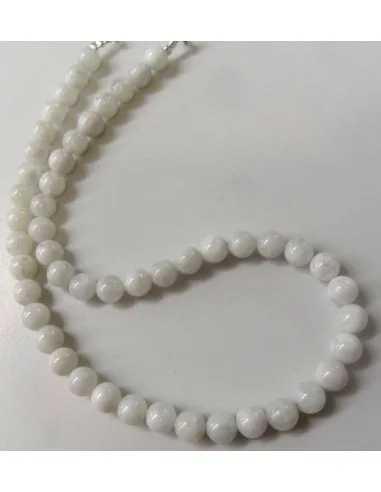 Pierre de lune 7mm collier