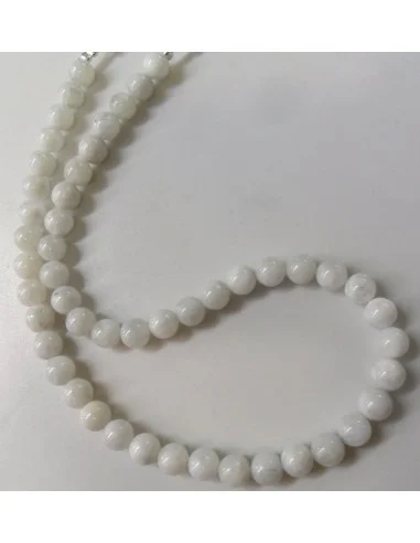 Pierre de lune 7mm collier