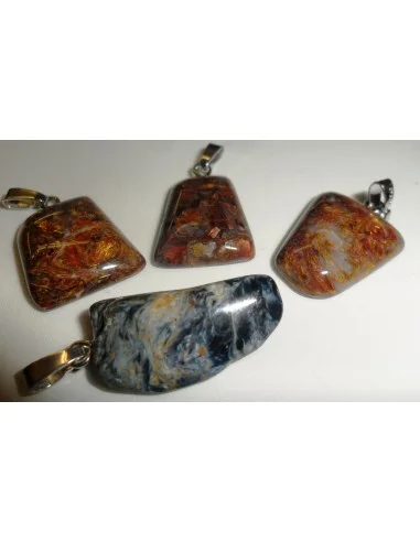 Pietersite pendentif argent